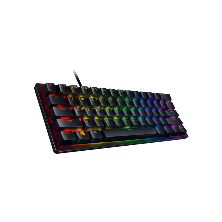 کیبورد گیمینگ ریزر مدل Huntsman Mini، سوییچ مکانیکال Optical بنفش، Tenkeyless