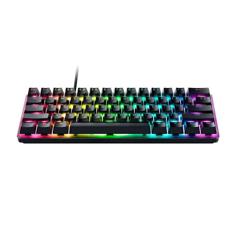 کیبورد گیمینگ ریزر مدل Huntsman Mini، سوییچ مکانیکال Optical بنفش، Tenkeyless